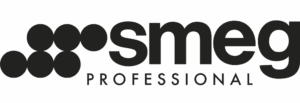 Smeg Professional logo on black background.